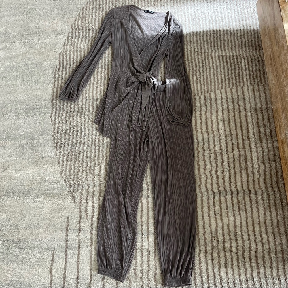 Gray Women's Two Piece Set